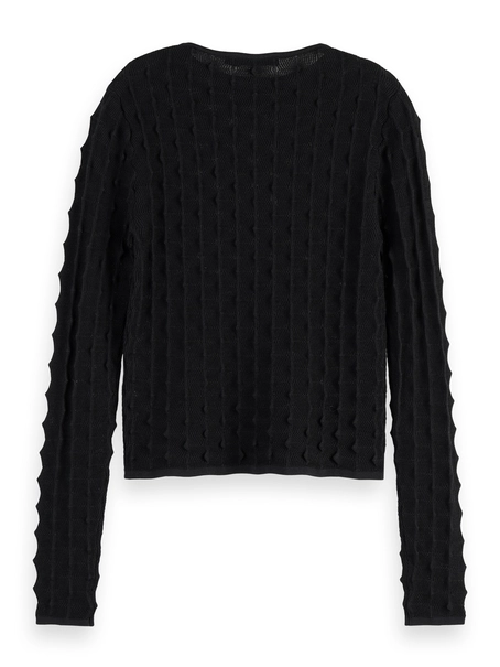 Scotch & Soda Textured stitch fitted pullover