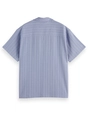 Scotch & Soda Tonal-striped short-sleeved shirt