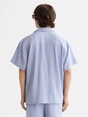 Scotch & Soda Tonal-striped short-sleeved shirt