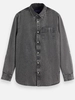 Scotch & Soda Washed 1 pocket black denim shirt