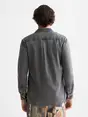 Scotch & Soda Washed 1 pocket black denim shirt