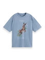 Scotch & Soda Washed artwork loose t-shirt