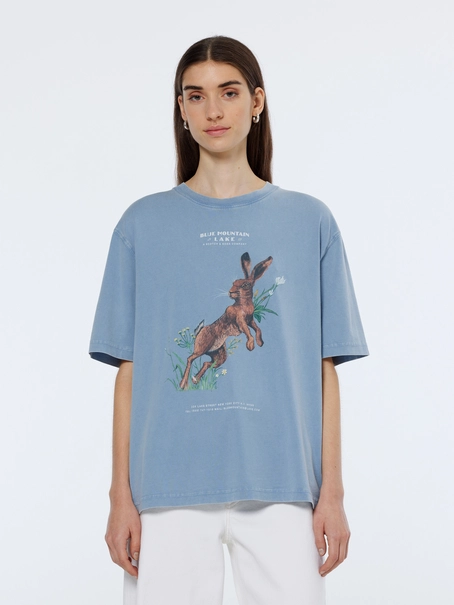 Scotch & Soda Washed artwork loose t-shirt