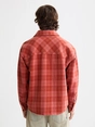 Scotch & Soda Washed denim checked overshirt
