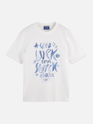 Scotch & Soda Washed graphic regular-fit T-shirt