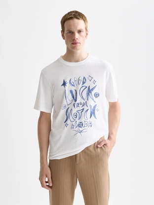 Scotch & Soda Washed graphic regular-fit T-shirt