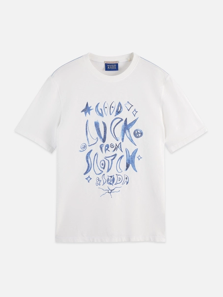 Scotch & Soda Washed graphic regular-fit T-shirt