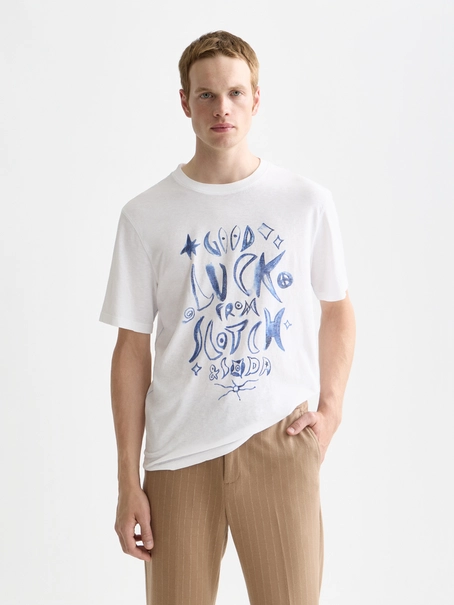 Scotch & Soda Washed graphic regular-fit T-shirt