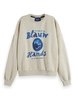 Scotch & Soda Washed oversized fit sweatshirt wit