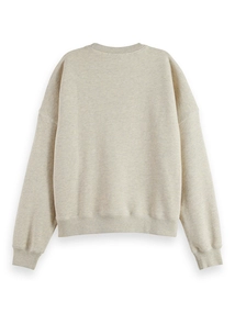 Scotch & Soda Washed oversized fit sweatshirt wit