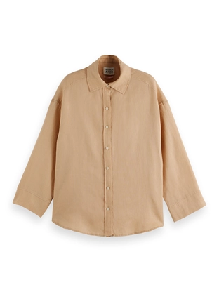 Scotch & Soda Wide sleeve linen shirt