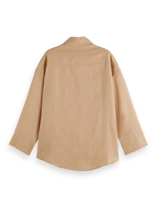 Scotch & Soda Wide sleeve linen shirt