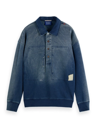 Scotch & Soda Worked out popover sweat in washed