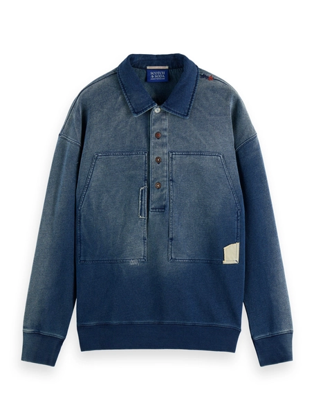 Scotch & Soda Worked out popover sweat in washed