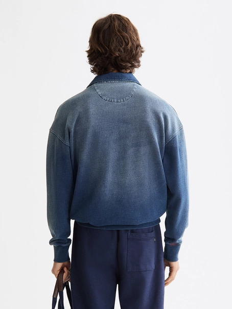 Scotch & Soda Worked out popover sweat in washed