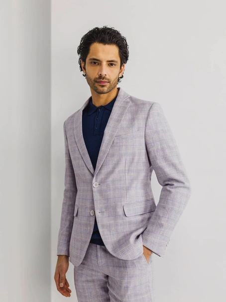 State of Art Blazer Checked Half