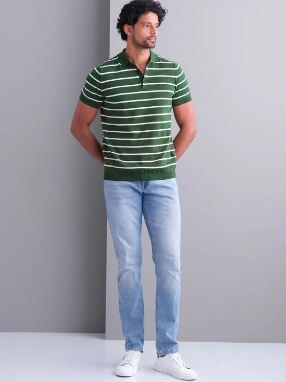State of Art Poloshirt Knitted SS