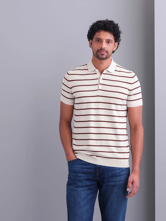 State of Art Poloshirt Knitted SS