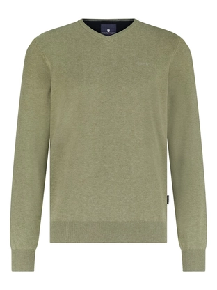 State of Art Pullover V-Neck Plai
