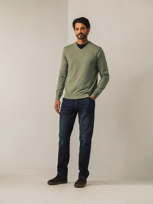 State of Art Pullover V-Neck Plai