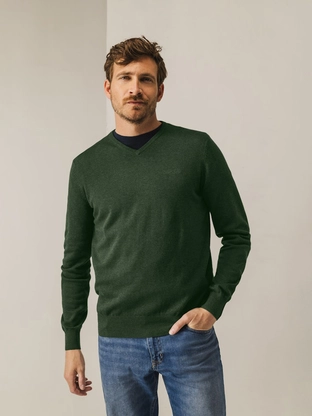 State of Art Pullover V-Neck Plai