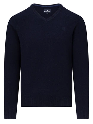 State of Art Pullover V-Neck Plai
