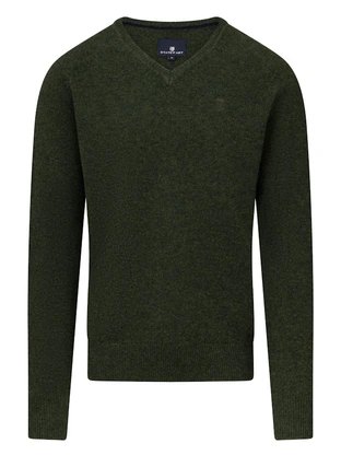State of Art Pullover V-Neck Plai