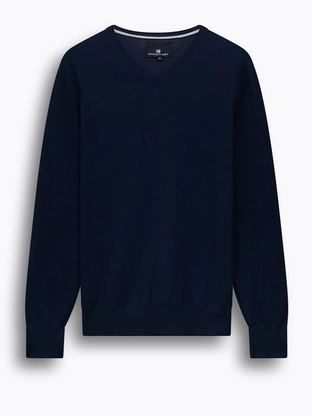 State of Art Pullover V-Neck Plai