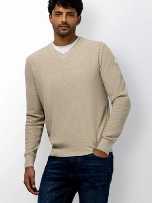 State of Art Pullover V-Neck Plai