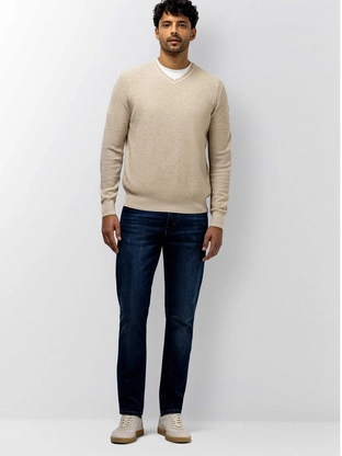 State of Art Pullover V-Neck Plai