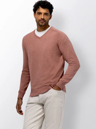 State of Art Pullover V-Neck Plai