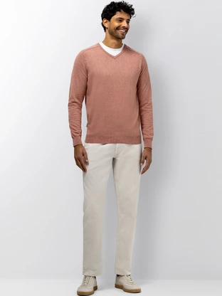State of Art Pullover V-Neck Plai
