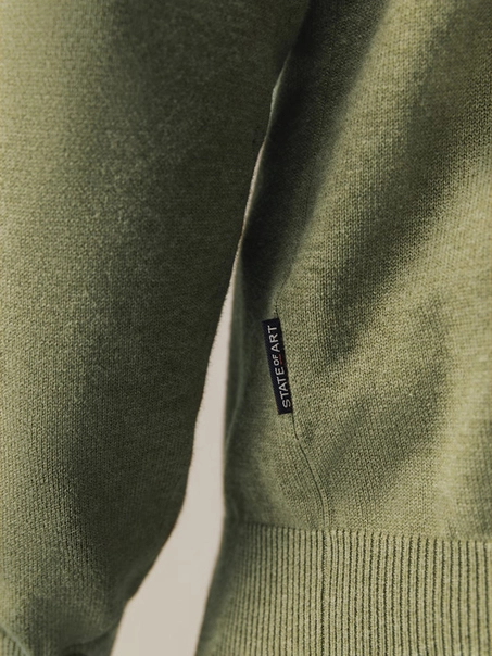 State of Art Pullover V-Neck Plai
