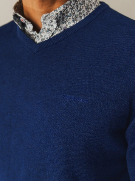State of Art Pullover V-Neck Plai