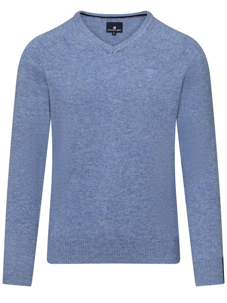 State of Art Pullover V-Neck Plai