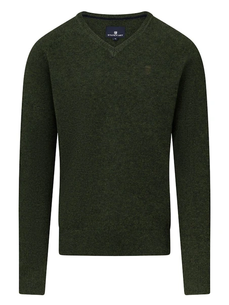 State of Art Pullover V-Neck Plai
