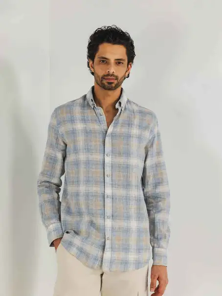 State of Art Shirt LS Checked Y/D
