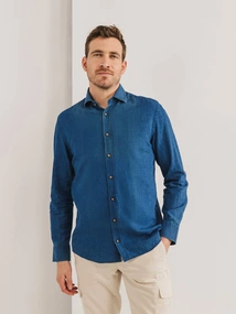 State of Art Shirt LS Plain LI/CO