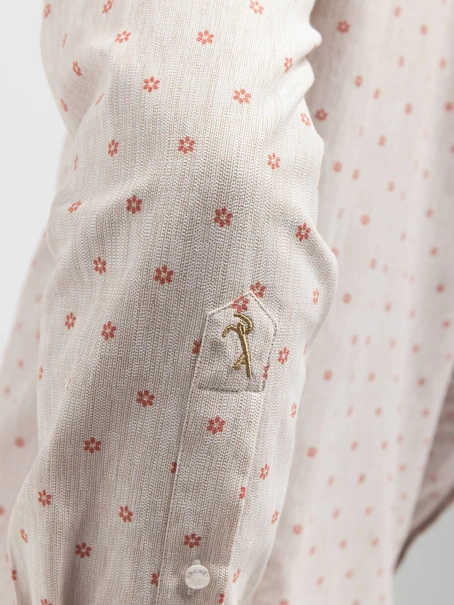 State of Art Shirt LS Print Linen