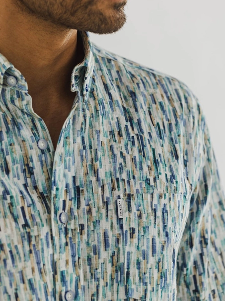 State of Art Shirt LS Print Popli