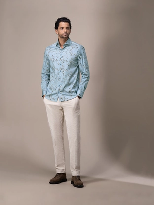 State of Art Shirt LS Print Satin