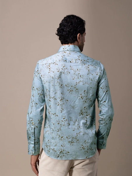 State of Art Shirt LS Print Satin