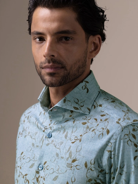 State of Art Shirt LS Print Satin