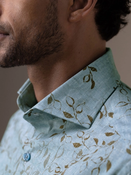 State of Art Shirt LS Print Satin