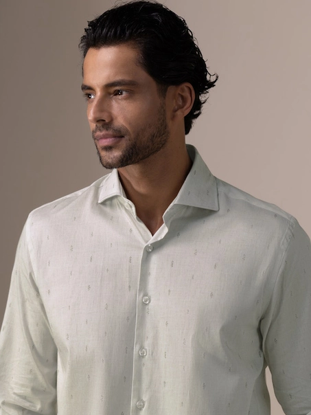State of Art Shirt LS Print Satin