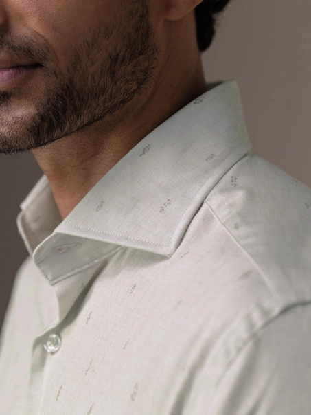 State of Art Shirt LS Print Satin