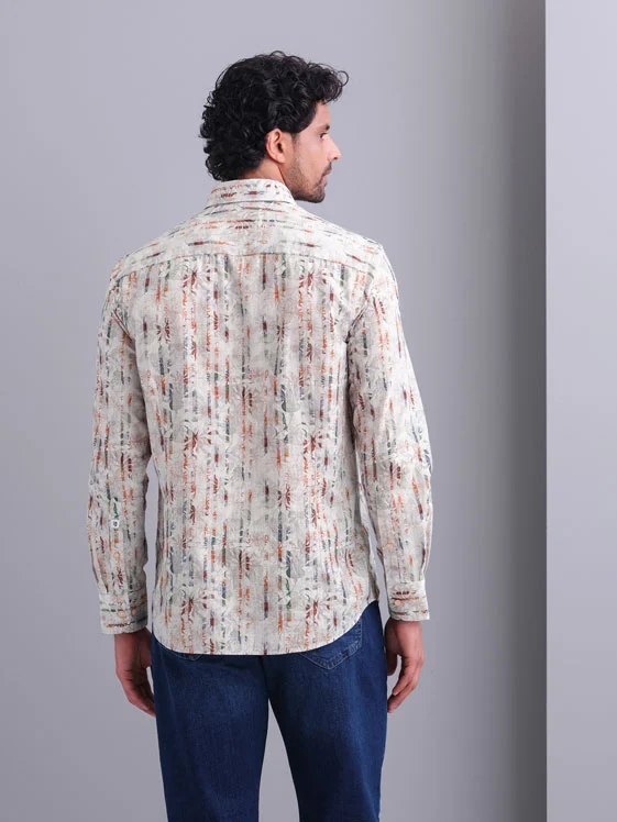 State of Art Shirt LS Print Struc