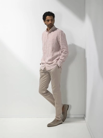State of Art Shirt LS Striped Lin