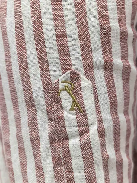 State of Art Shirt LS Striped Lin