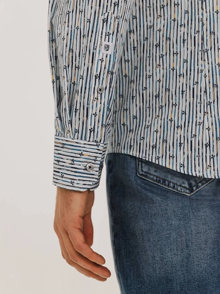 State of Art Shirt LS Striped Pop